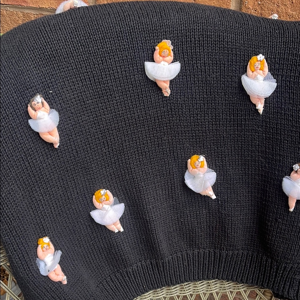 Playful Ballerina Cotton Cardigan